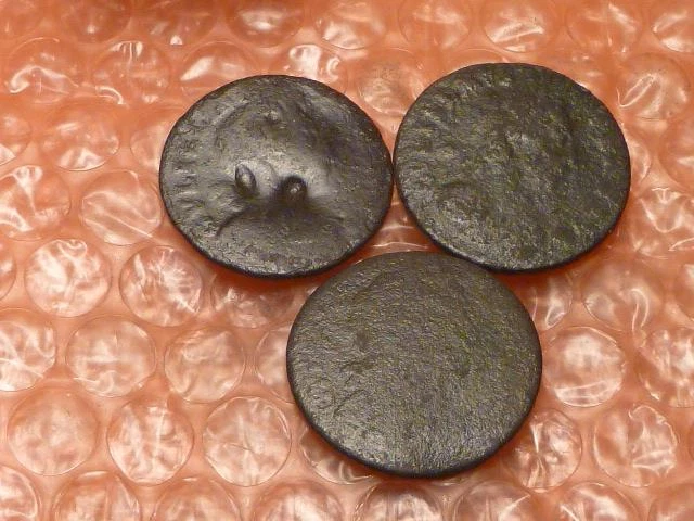 Original 1697-1702 William III Colonial Times Halfpenny 3 Coins Total