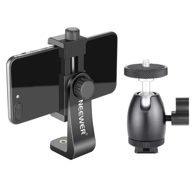 Neewer Supporto girevole verticale per smartphone a 360 gradi con sfera