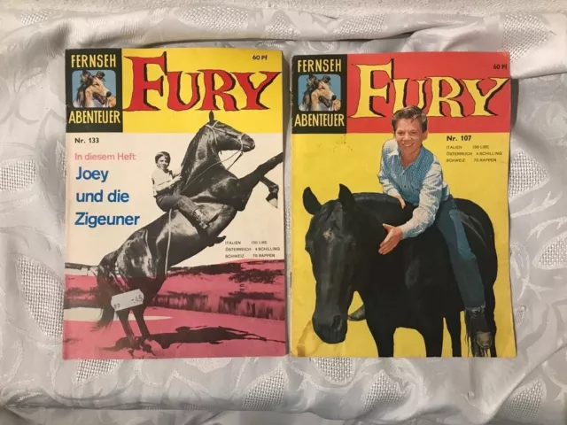 Fury Fernseh Abenteuer 107 + 133 - Neuer Tessloff 1961 - 1. Auflage