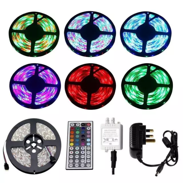 5050 Rgb Led Strip Lights Colour Changing Tape Under Cabinet Kitchen Lighting