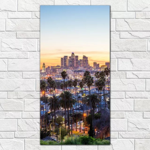 Photo Picture Tempered Glass Print 50x100 Los Angeles city landscape