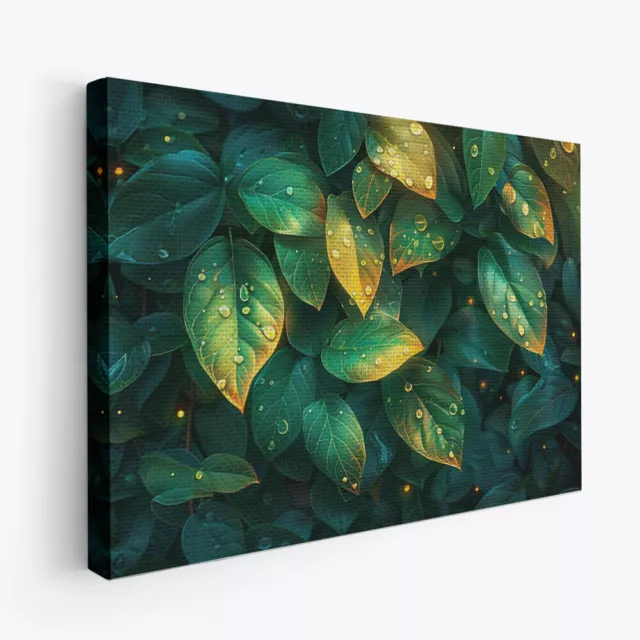 Jungle Sunlight Vintage Landscape Art Design 1 Horizontal Canvas Wall Art Print