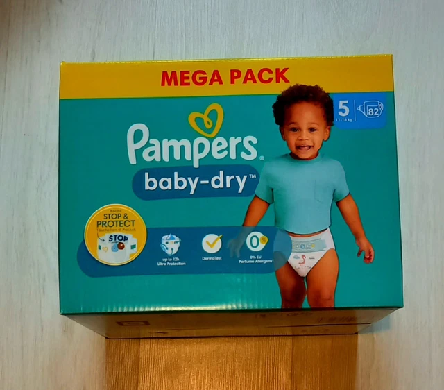 82 couches Pampers baby dry taille 5