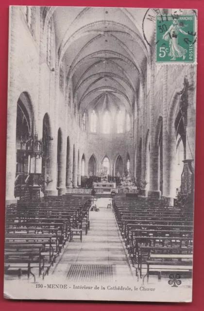 CPA 1914 Intérieur de la Cathédrale - Le Chœur - Mende - LOZERE (48ZZC3)