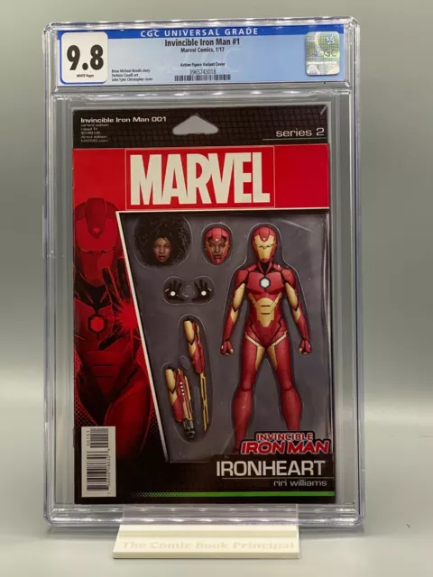 Invincible Iron Man #1 Action Figure Variant Riri Williams CGC 9.8