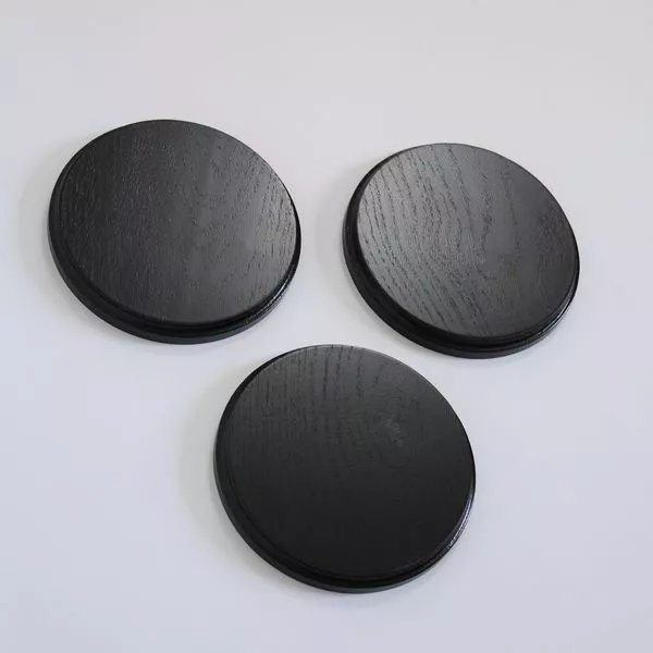 3 Pieza Keilerschilder Tablero Keiler Gewaffbrett Placa Redondo Oscuro Af 15 CM 3