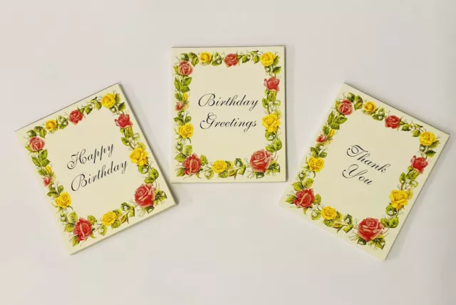 Personalised Floral Name Greeting Pads ~ Greeting & Choice of Names Listed Only