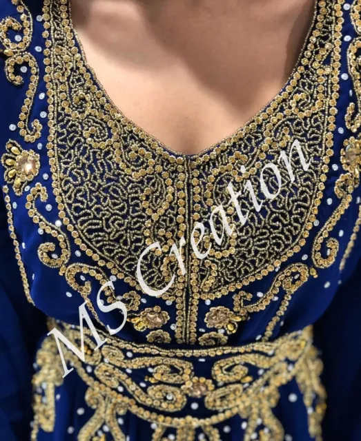 SALE Islamic Women's Wedding Takchita Kaftan Bridal kaftan with Embroidered Gown