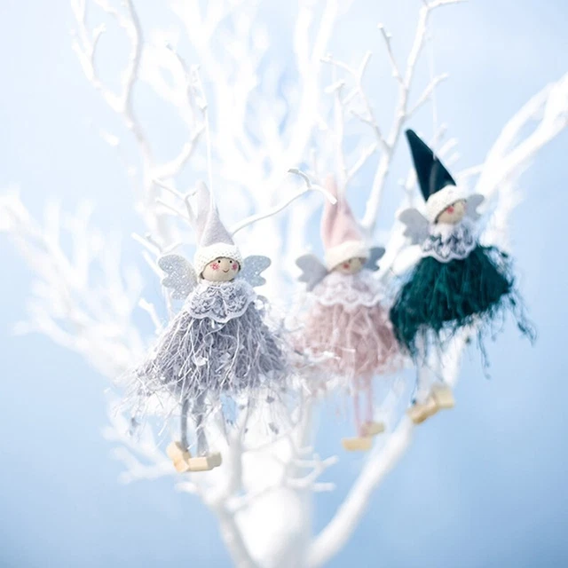 Decoración del hogar muñeca angular juguete adorno de Navidad árbol colgante puerta colgante