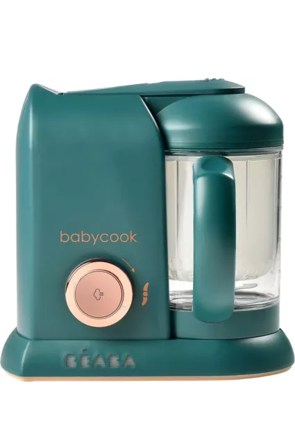 BEABA -Babycook Solo -Baby Food Maker - 4 in 1 : Baby Food Processor(pine Green)