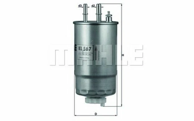 KNECHT Filtro carburante 90mm per LANCIA YPSILON MUSA FIAT STILO BRAVO KL 567