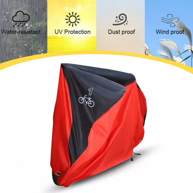 S Waterproof Bicycle Cover Rain Dust Protector Outdoor Garage for Mountain Bike
