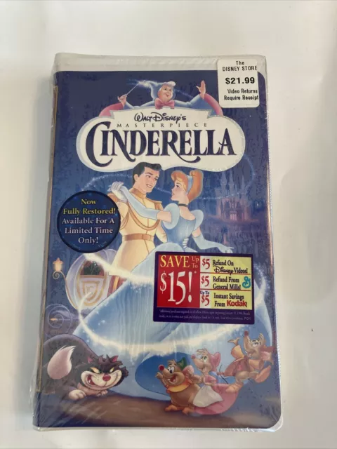 Walt Disney Cinderella Masterpiece Collection VHS #5265 - NEW /Factory Sealed.