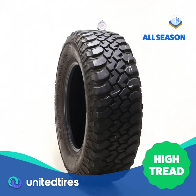 Used LT 255/75R17 BFGoodrich Mud-Terrain T/A KM 111/108Q - 10/32