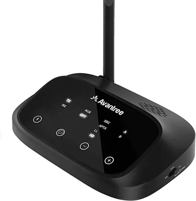 Avantree Oasis Plus zertifizierter aptX HD Bluetooth 5.0 Transmitter Receiver für TV