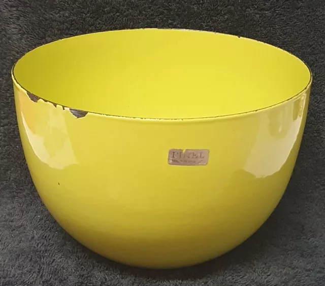 🔶️Rare Vintage Arabia Finland Kaj Franck Mcm Finel Enamel Bowl Danish Modern