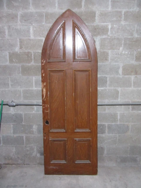 ~ Antique Gothic Church Door ~ 35 X 105 ~ Architectural Salvage
