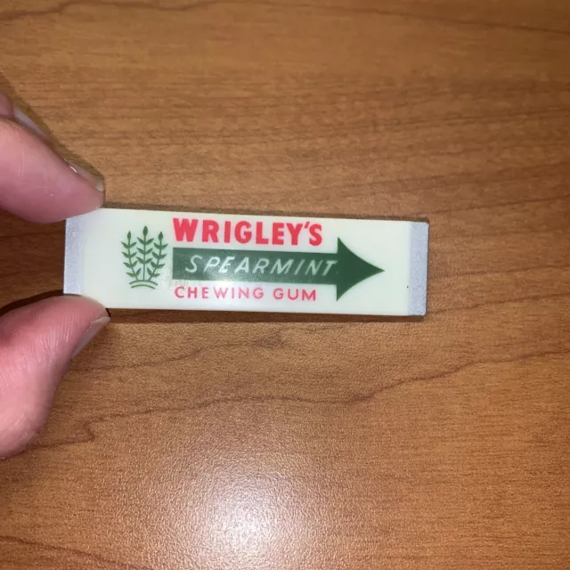 Vintage Wrigley's Spearmint Chewing Gum Refrigerator Magnet