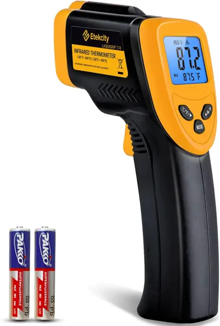Infrared Thermometer Laser Temperature Gun 774, Digital IR Meat Thermometer