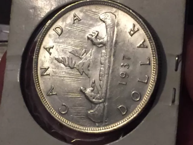 CANADA 1 Dollar 1937 - Silver - George VI. - Stunner