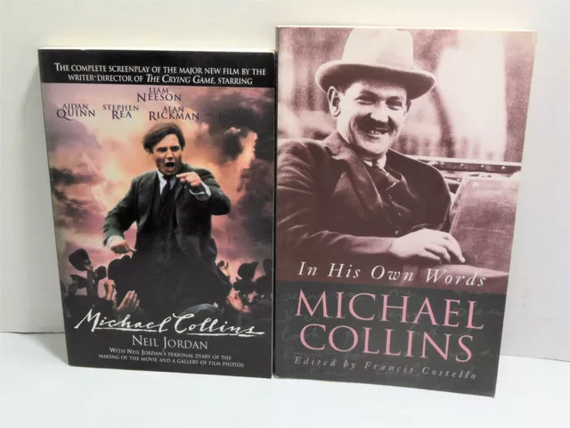 MICHAEL COLLINS LOT In His Own Words AND Screenplay of Irish Patriot's Movie