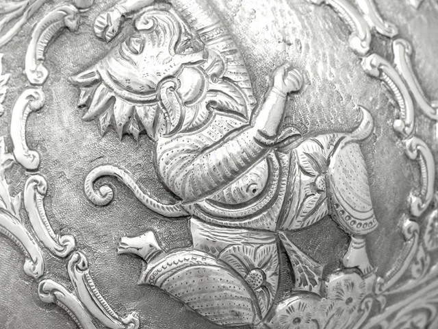 Antique Burmese Silver Bowl, Circa 1880 10
