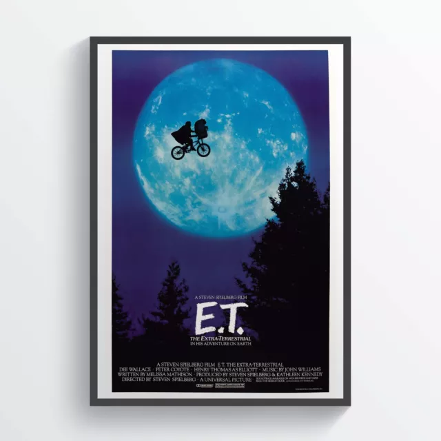 ET the Extra-Terrestrial Movie Poster Wall Art Classic 80s Movie Print A4 A3 A2