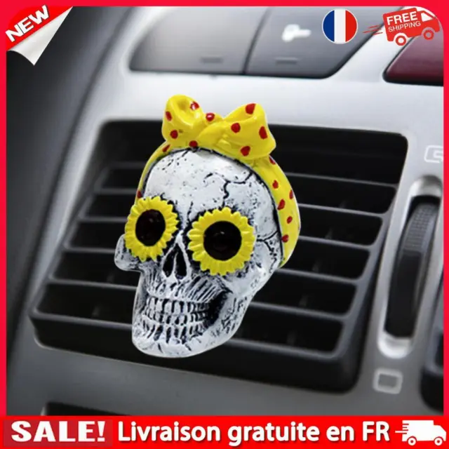 Resin Ghost Head Smell Diffuser Car Interior Air Vent Outlet Aromatherapy Decor