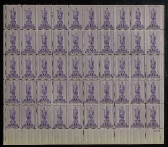 MALACK 799 3c Hawaii, VF NH, sheet of 50, post office fresh **...MORE.. stock799