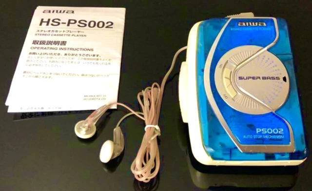 カセットウォークマン AIWA PS002 黄色 「整備済み、完動超美品」 カセットウォークマン AIWA PS002 黄色 「整備済み、完動超美品