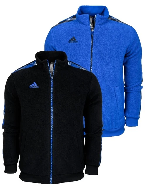Adidas giacca in pile uomo tiro winterized allenamento fitness