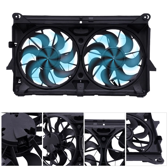 RADIATOR CONDENSER COOLING Fan Assembly for Sierra Tahoe GMC Yukon 2005