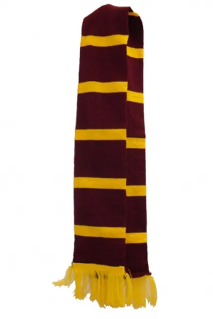Wizard Scarf Maroon Yellow Childrens World Book Day Fancy Dress Party Accessory