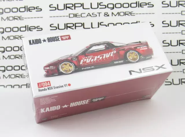 2024 Mini-GT Kaido House Red HONDA NSX VTEC Evasive V1 SEALED Item #KHMG094