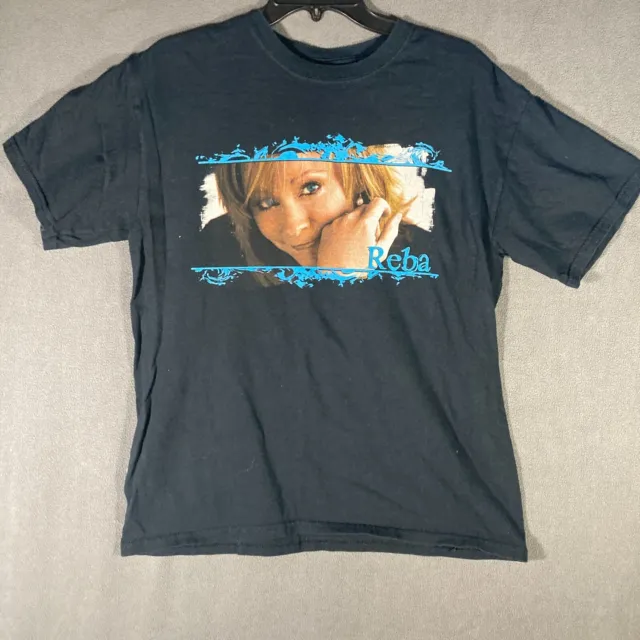 Reba McEntire Medium Black 2-sided T-shirt Tour Country Music American Singer