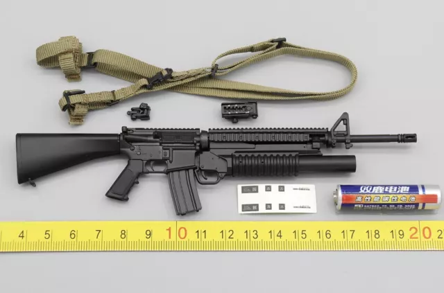 M16A4/203 + Sling for Easy&Simple 06032 USMC M16A4 Assault Rifle Set 1/6 Scale
