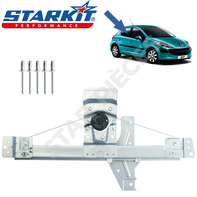 Mécanisme lève-vitre électrique arrière droit PEUGEOT 207 06-14 5 PORTES