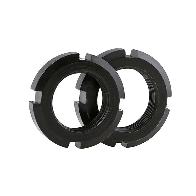 Locking Four Slotted Round Nut Cap M10-M60 Zinc Plated Metric Size GB812