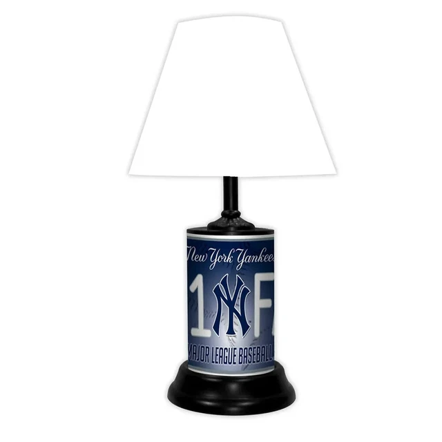 New York Yankees MLB #1 Fan TAGZ Desk/Table Lamp with Shade New York Yankees MLB #1 Fan TAGZ Desk/Table Lamp with Shade