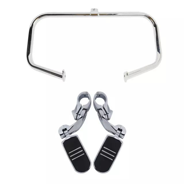 Engine Guard Highway Crash Bar Footpegs Fit For Harley Road King 1997-2008 2007