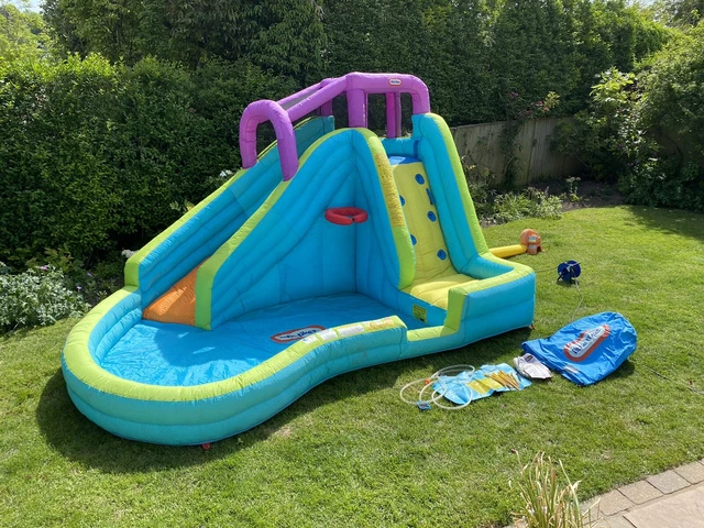 LITTLE TIKES TOWER Inflatable Water Slide Kids Fun Summer Paddling Pool ...