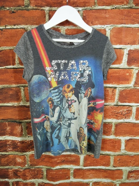 Camicia Da Ragazza Pacchetto Età 7-8 Anni John Lewis Zara Ecc. Maglietta Top Star Wars 128Cm 3