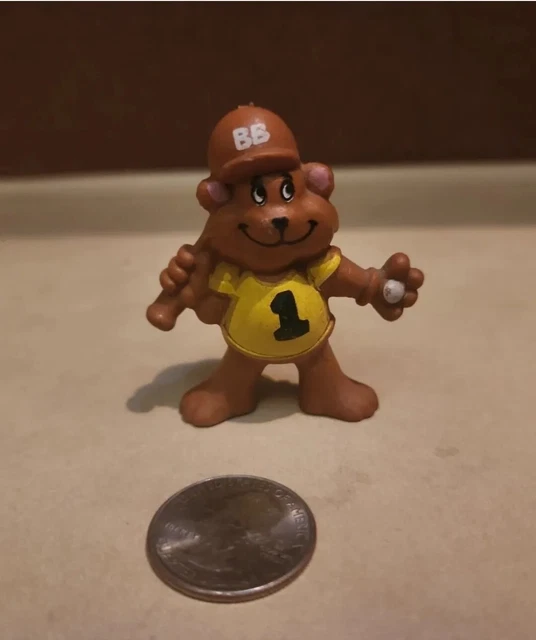 Vintage General Mills Cereal Berry Bears Fruit Snacks Boy PVC Figure Baseball