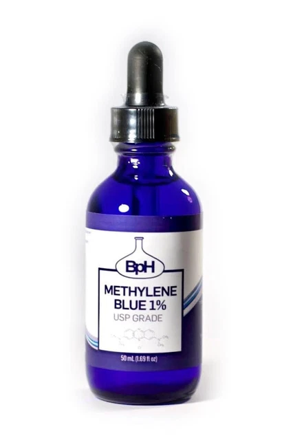 Méthylène Bleu 1% USP Qualité Pharmaceutique - Flacon 100 Ml - Sans Marque