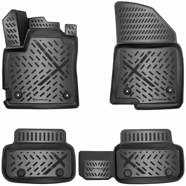 ELMASLINE 3D Alfombrillas de Goma Kit para Dacia Sandero III 2021-2024 (Stepway)