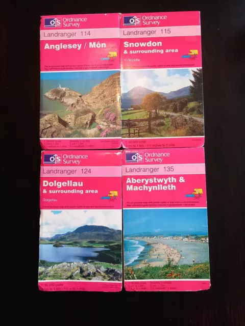 Ordnance Survey Landranger Maps ...Choose the one's you want...114/115/124/135