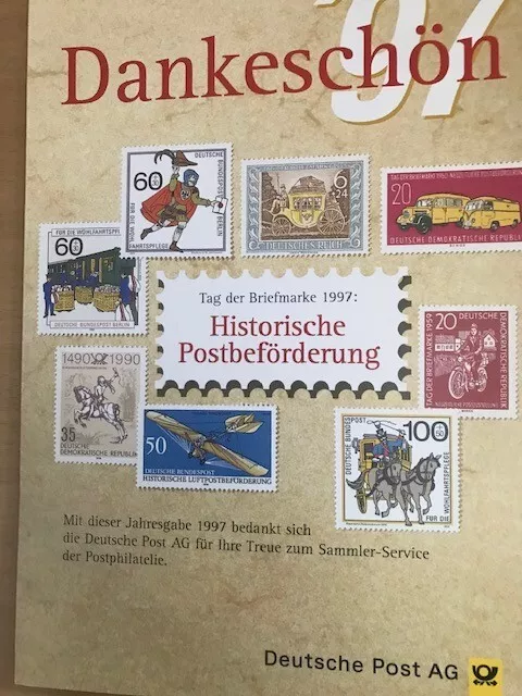 1994 Dankeschön Jahresgabe Sammler Service Postdienst Briefmarke Träume Stempel