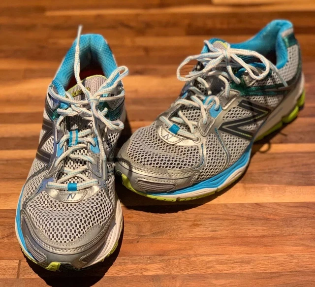 NEW BALANCE 880 V2 Womens Size 9 Running Shoes Silver Blue Green