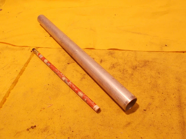 6061 ALUMINUM TUBE machine shop pipe round stock .875" OD x .049" WALL x 12"