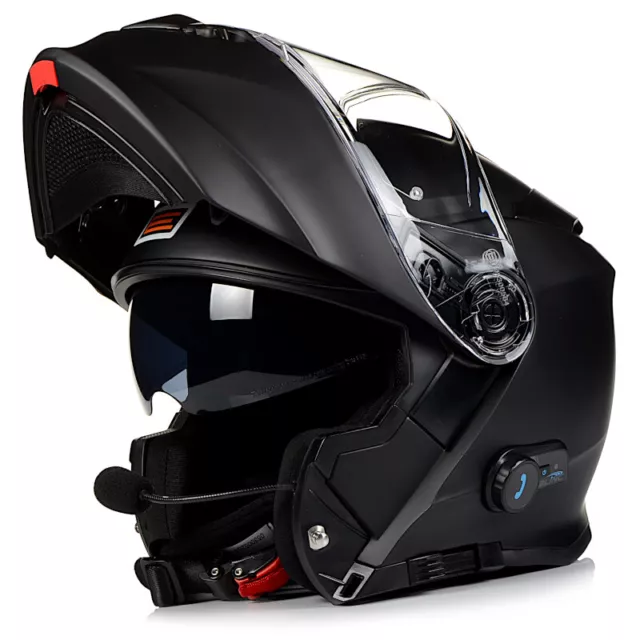 Origine Motorradhelm mit Bluetooth Klapphelm Motorrad Modular Helm S - XL